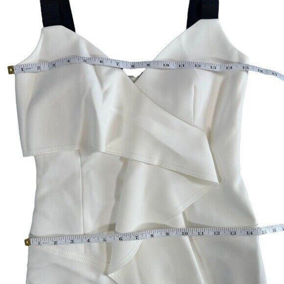 Jason Wu Compact Crepe Sleeveless Cocktail Dress With Ruffle Size 2 $1695 - Picture 5 of 13